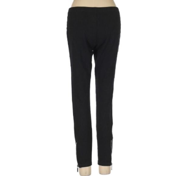 Michael Kors Black Zip Ankle High Rise Leggings S - Picture 2 of 4